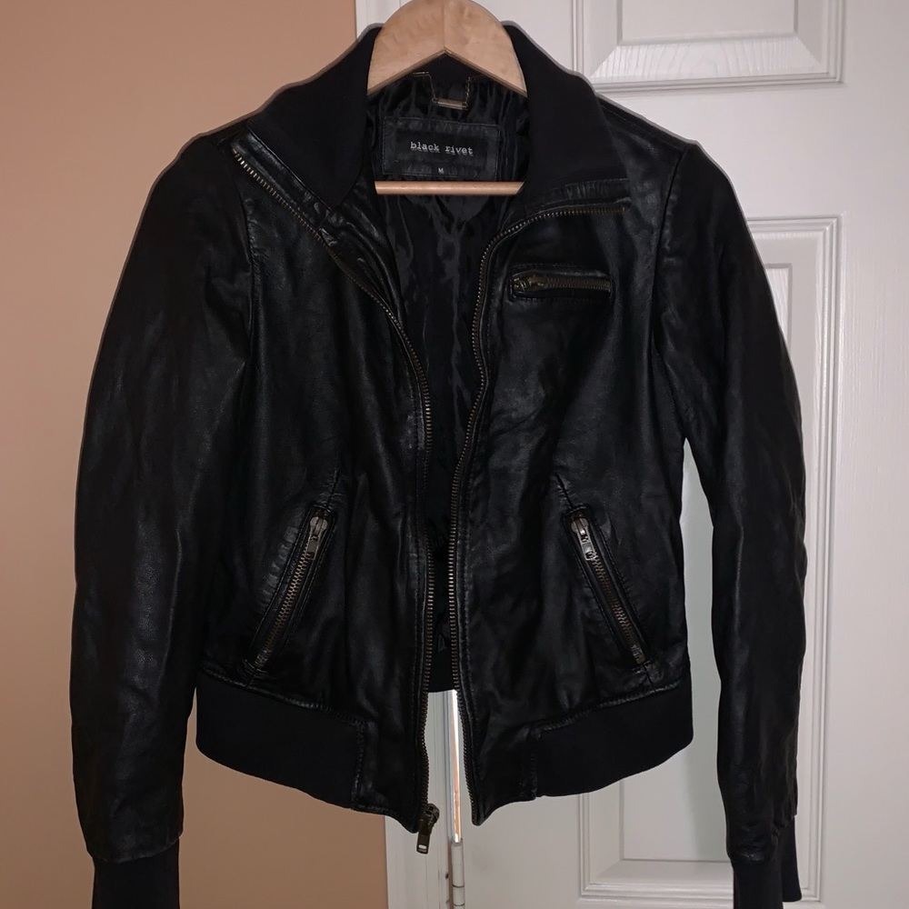 Leather jacket
